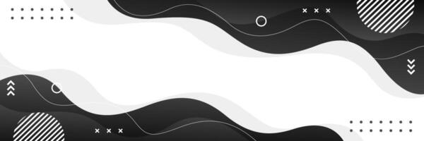 Abstract black liquid background with geometric shapes. Modern dynamic design vector