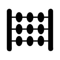 an abacus icon on a white background. vector