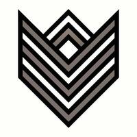 a logo for a company that makes a chevron pattern vector