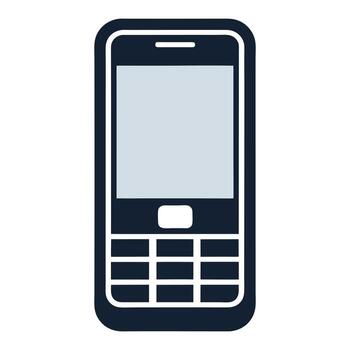 mobile phone icon isolated on white background vector