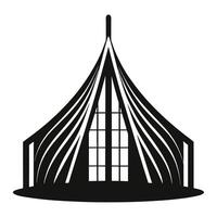 a black and white silhouette of a church building vector