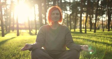 Experience Serene Meditation in Nature while soaking in the beautiful Sunset Glow video