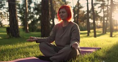 Engage in Serene Meditation Amidst Nature, Emphasizing the Importance of Mindfulness video
