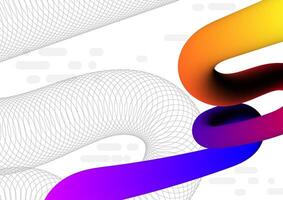 Digital wave colorful background. Technology internet fiber concept. Design for abstract futuristic fluid line technology gradient background. vector