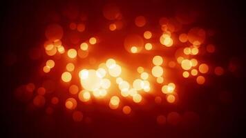 Golden Bokeh Lights Red Warm Background Loop video