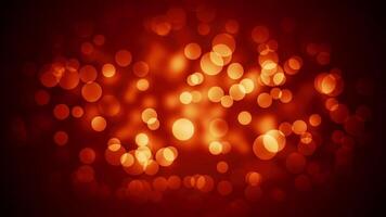 caloroso movimento fundo dourado bokeh luzes vermelho fundo ciclo video
