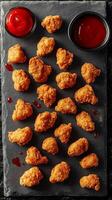 Crispy Fried Chicken Bites with Dipping Sauce - Perfect Finger Food photo