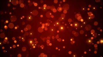 Bokeh Blurred Light Particles Defocused Warm Loop Background Loop Christmas Background video
