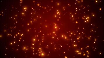 Hot Spark Particles Bokeh Lights Warm Background Loop Christmas Background video