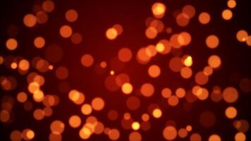 Golden Spark Particles Bokeh Lights Warm Background Loop video
