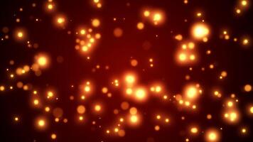 Gold Bokeh Background Animation. Looping animated lens light leaks bokeh background with shiny golden particles Christmas Background video