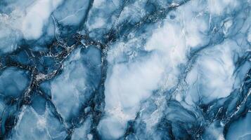 An abstract view of blue and white marble. Natural stone patterns, textures, and background for wall cladding and interior design. photo