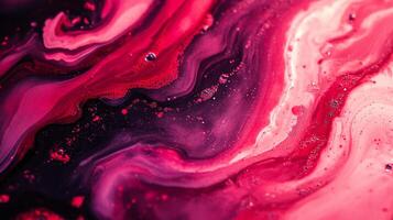 Abstract swirls of crimson and dark hues create a mesmerizing, fluid texture. Captivating blend of colors, perfect as a background or backdrop. photo