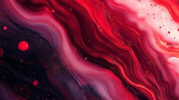 Abstract swirling paint texture with blended colors. A mesmerizing display of fluid motion and artistic composition in shades of red and purple. photo