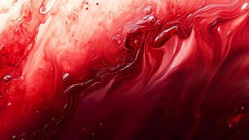 Abstract flowing design featuring rich red tones with swirling textures and fluid patterns, creating a dynamic and visually striking composition. photo