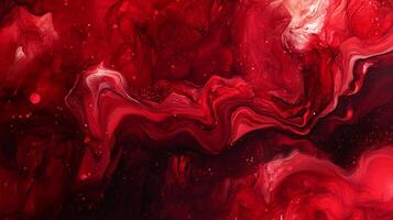 Abstract swirls of crimson and deep burgundy create a mesmerizing, flowing texture, evoking depth and rich intensity. photo
