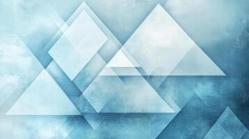 Abstract artwork with overlapping blue geometric shapes. Modern design with soft texture, creating depth and visual interest. Cool color palette. photo
