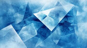 Abstract geometric pattern in shades of blue. Creates a sense of depth and texture. The overlapping shapes form a visually appealing design. photo