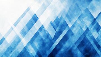 Abstract geometric pattern with triangles in shades of blue and white creating a modern and textured background for design applications. photo