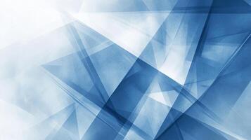 A captivating abstract art piece showcasing overlapping geometric shapes in varying shades of blue, creating a visually stunning effect. photo