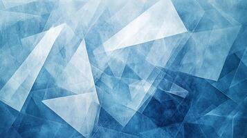 Abstract blue and white background with geometric shapes. Perfect for use in design, advertising or as a backdrop for your project. photo