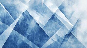 Modern abstract background with triangular shapes, varying shades of blue and a textured appearance, creating a visually dynamic composition. photo