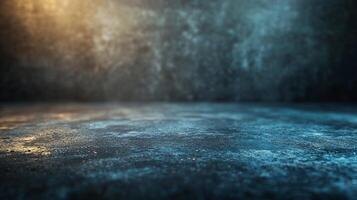 A moody, textured surface with mixed lighting and a dark backdrop. The light reflects off the surface adding to the dramatic presentation. photo