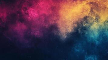 An ethereal cosmic canvas with vibrant pink, gold, and blue nebulous formations, evokes a sense of wonder and exploration beyond our world. photo