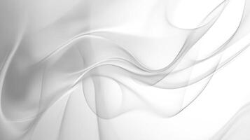 Subtle waves of grayscale elegance flow across a soft, luminous backdrop, capturing a serene and airy atmosphere. Calm and peaceful. photo