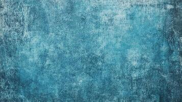 Textured teal and blue canvas surface creates a mottled effect, with a grunge aesthetic that blends depth and artistic character. photo
