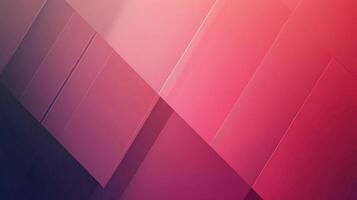 Abstract geometric composition with vibrant shades of pink and purple, creating a dynamic visual effect with light and shadow interplay. photo