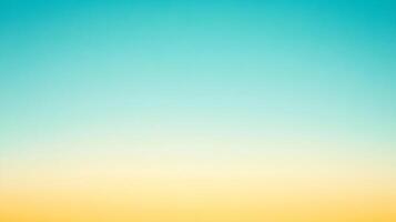Subtle gradients of blue and yellow create a soft, blended horizon, reminiscent of dawn or dusk. A gentle gradient color transition. photo