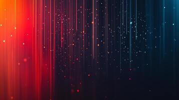 Abstract background featuring colorful vertical lines and particles, creating a dynamic and modern aesthetic. photo