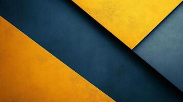 A captivating abstract design featuring intersecting gold and navy planes, creating depth and visual interest with geometric precision. photo