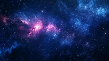 Vibrant galactic scene of cosmic wonders, swirling clouds of gas and dust, and twinkling stars. A breathtaking view of deep space. photo