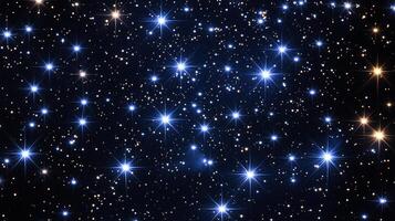 A mesmerizing field of twinkling stars illuminates the vast, dark expanse, creating a breathtaking celestial spectacle for astronomy. photo