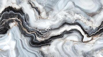 Abstract grey and black marble texture, featuring swirling patterns and veins, creating a luxurious and sophisticated aesthetic. photo
