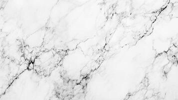Elegant white marble texture background featuring intricate veining and subtle shades. A timeless and versatile surface. photo