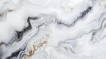 Elegant abstract design featuring swirling patterns of white, gray, and black, creating a fluid, sophisticated and organic appearance. photo
