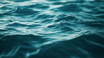 Waves on the surface of the water capture the light beautifully, creating a calming and mesmerizing visual experience. photo