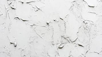 Abstract texture created with white material showcases rough and uneven patterns across the surface, giving it a handcrafted look. photo