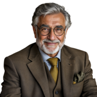 A man with a beard and glasses png