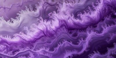 Swirling purple liquid abstract background texture design. photo