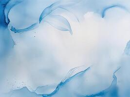 abstract blue watercolor background backdrop. photo