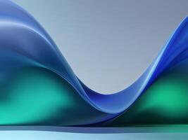 Gradient Royal blue blending into deep emerald an - Abstract Modern Background photo