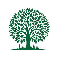 tree icon silhouette design on a white background vector