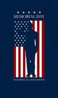 Memorial day illustration vector