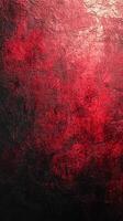 Artistic texture of deep red and black tones with a glossy finish, showcasing a dramatic blend of colors photo