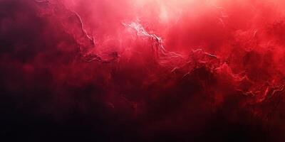 Majestic swirling clouds display vibrant shades of red and black during a cosmic event in the night sky photo
