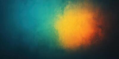 Colorful abstract background with vibrant hues of blue, green, and orange blending seamlessly photo
